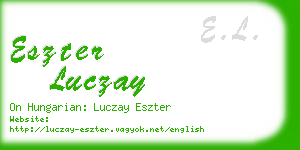 eszter luczay business card